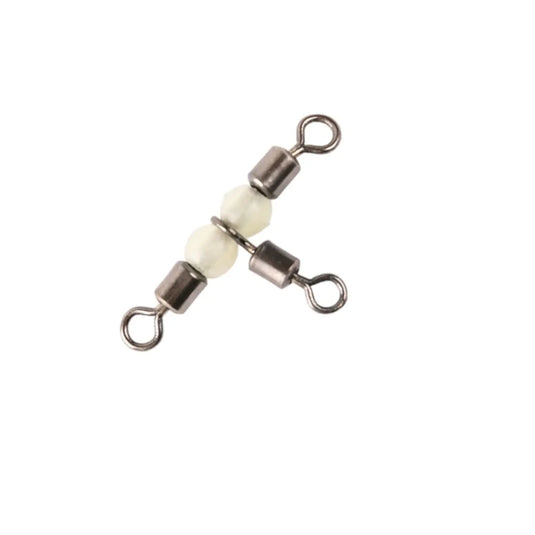 Wise Angler Crossline Rolling Swivel with Pearl Beads