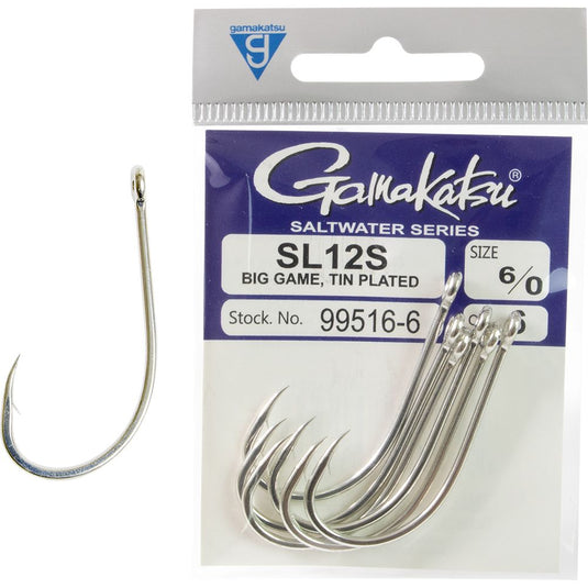 Gamakatsu SL12S Big Game Tin Plated Hooks