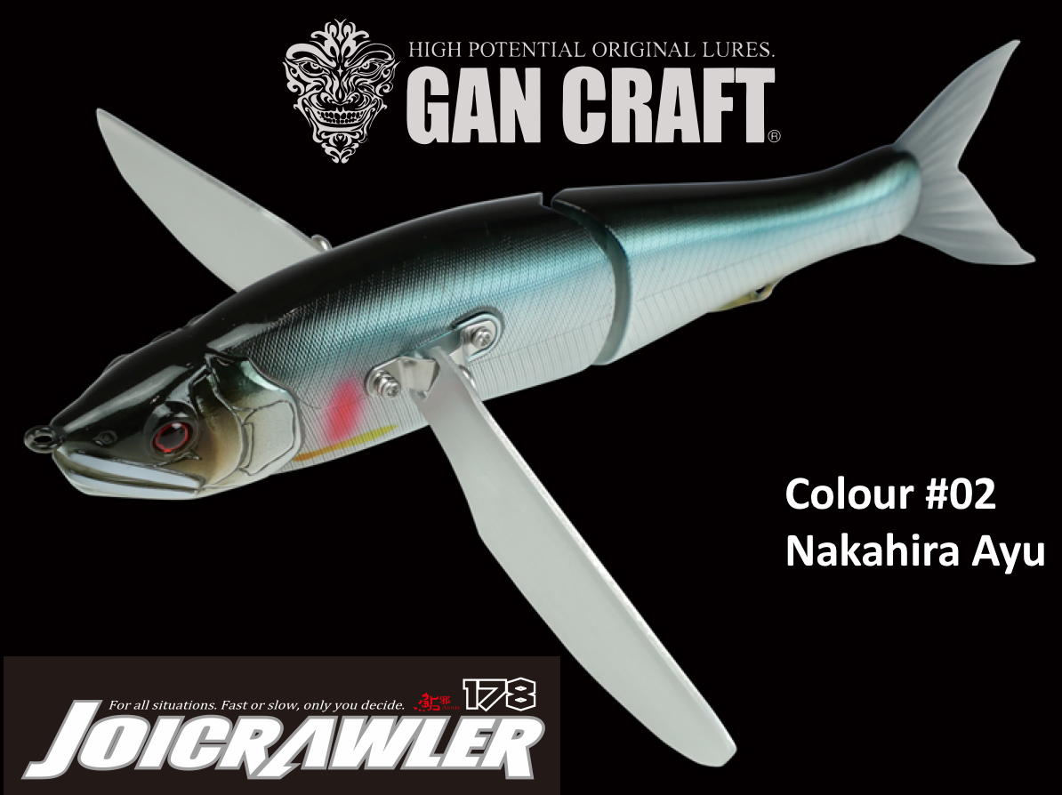 Leurre Gan Craft Joi Crawler 178F - Couleur Flashing GM Chart - Pour Achigan