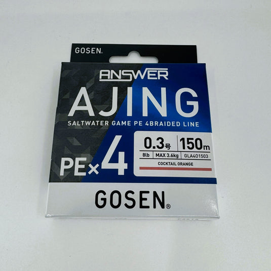 Gosen Answer Ajing PE X4 Braided Line - 8lb / 150m