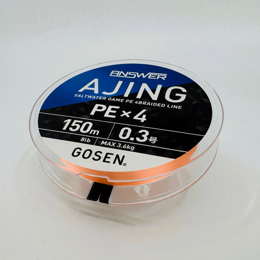 Gosen Answer Ajing PE X4 Braided Line - 8lb / 150m