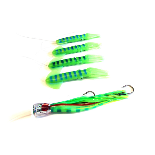 Bonze Thunnus Pro D Shackle Squid Chain - Karma (Green)