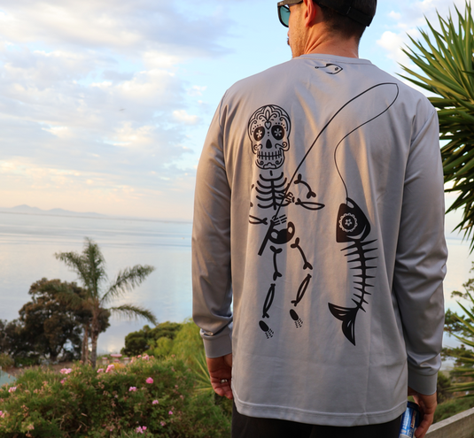 Fishing Shirt - Long Sleeve Bert (Grey)