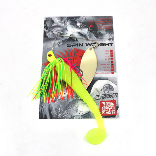 Spinwright 1oz Single Willow Spinnerbaits Rigged 6"
