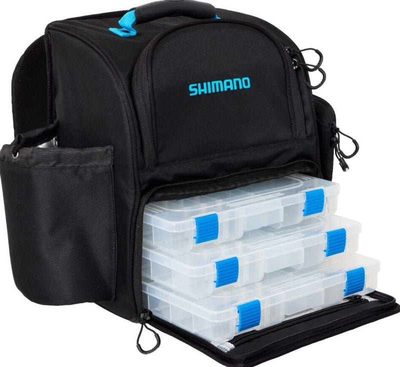 Load image into Gallery viewer, Shimano Backpack Medium w Tackle Boxes
