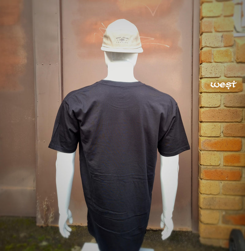 Load image into Gallery viewer, West Coast Poppers Short Sleeve T-Shirt (Black)
