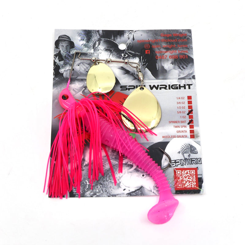 Load image into Gallery viewer, Spinwright 5/8oz Double Colorado Spinnerbaits Rigged 4&quot;
