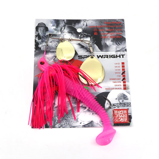 Spinwright 5/8oz Double Colorado Spinnerbaits Rigged 4"