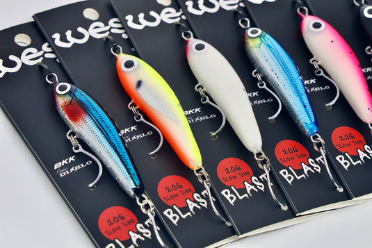 West Coast Poppers Blast Bait 2.0 - Slow Sink 90mm (Rigged)