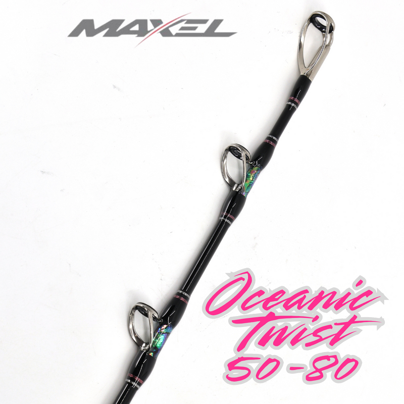 Load image into Gallery viewer, Maxel Oceanic Series Trolling Rod 50-80lbs (Twist Model - Bent Butt)
