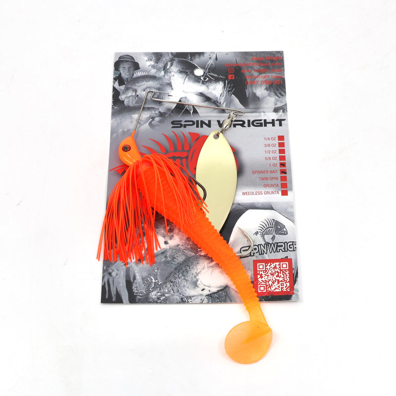 Load image into Gallery viewer, Spinwright 1oz Single Willow Spinnerbaits Rigged 6&quot;
