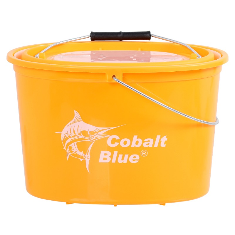 Load image into Gallery viewer, Cobalt Blue 5L Live Bait Bucket
