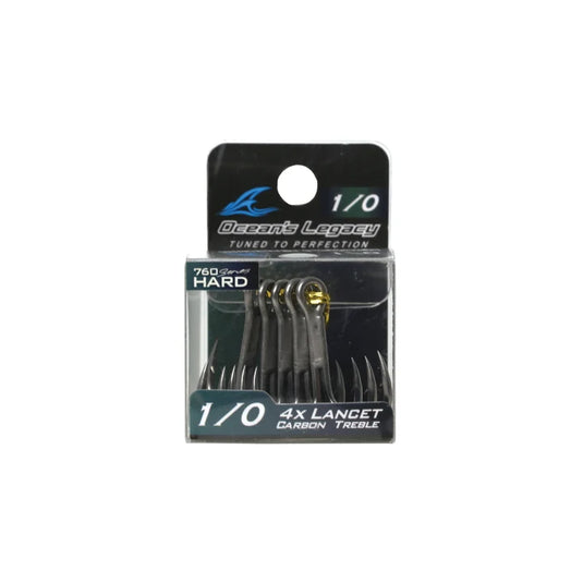 Ocean's Legacy Lancet - 4X Carbon Treble Hook
