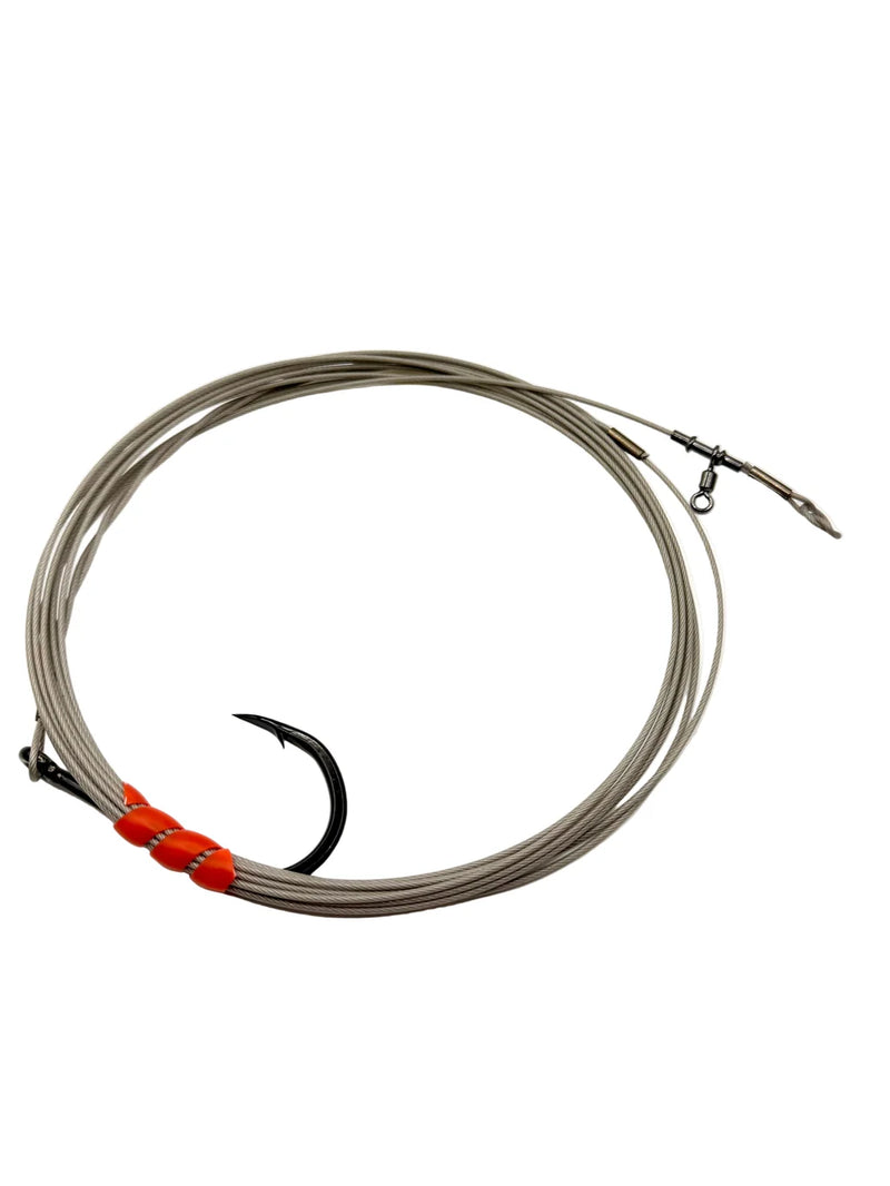 Load image into Gallery viewer, GameOver Devil Series - Land-Based Shark Wire Trace - 400lb Nylon-Coated 5m
