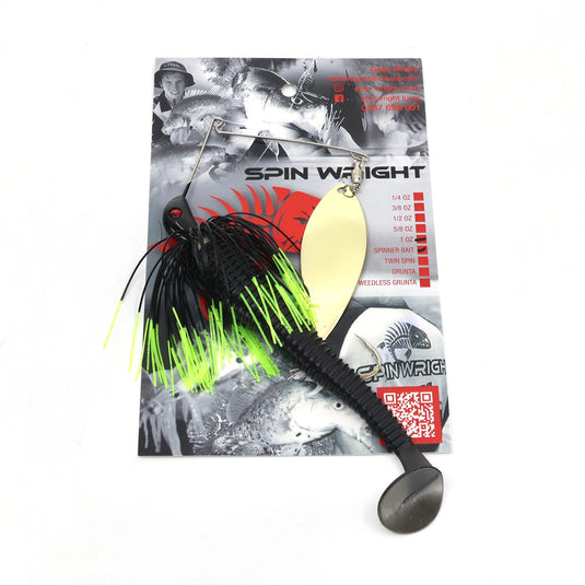 Spinwright 1oz Single Willow Spinnerbaits Rigged 6"