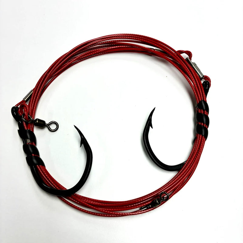 Load image into Gallery viewer, GameOver Devil Series - Double Devil Land-Based Shark Trace - 5m 700lb Nylon-Coated

