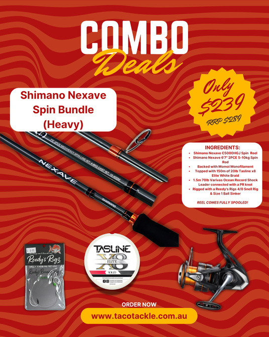 Combo - Nexave C5000HGJ | 6'7" 2PCE Heavy Spin