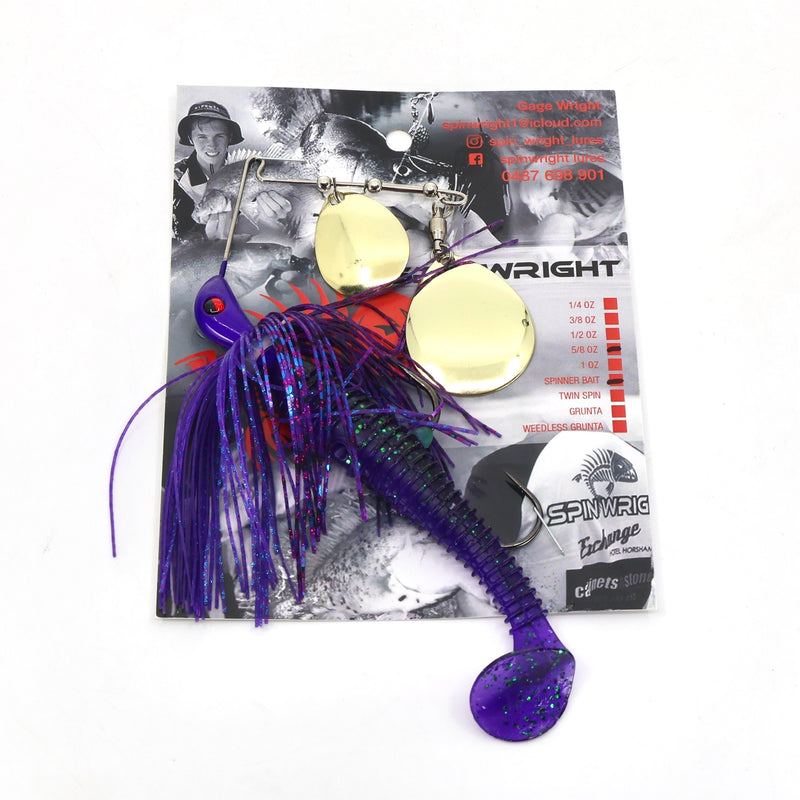 Load image into Gallery viewer, Spinwright 5/8oz Double Colorado Spinnerbaits Rigged 4&quot;

