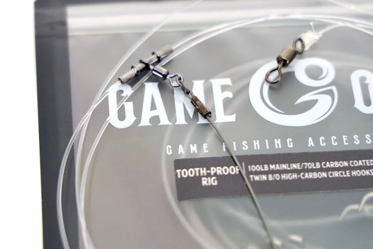 GameOver Tooth Proof Rig - Double Paternoster - Carbon Circle Hooks