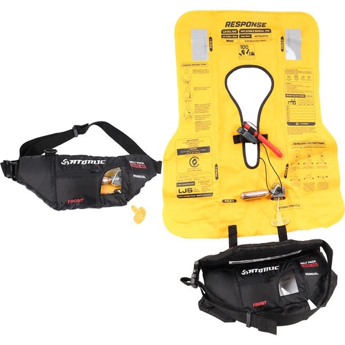 Atomic Inflatable Waist Belt Black Life Jacket