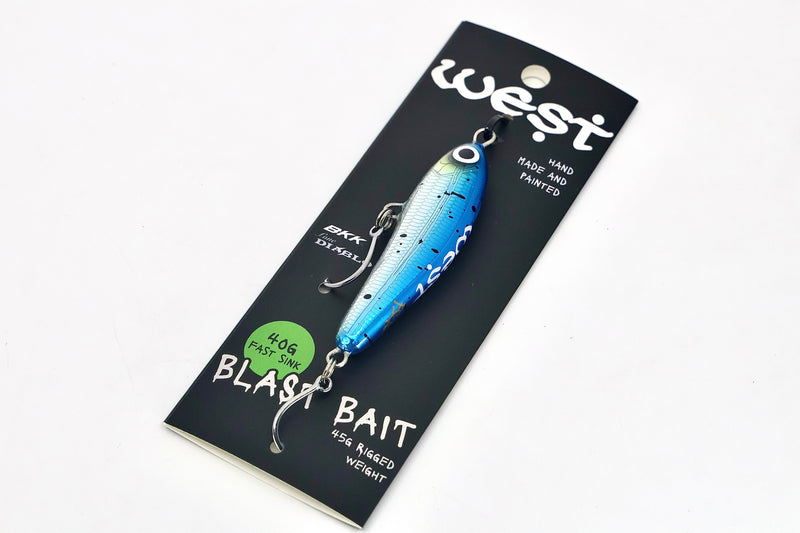 Load image into Gallery viewer, West Coast Poppers Blast Bait 2.0 - Fast Sink 90mm (Rigged)
