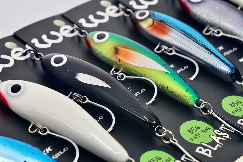 Load image into Gallery viewer, West Coast Poppers Blast Bait 2.0 - Fast Sink 120mm (Rigged)
