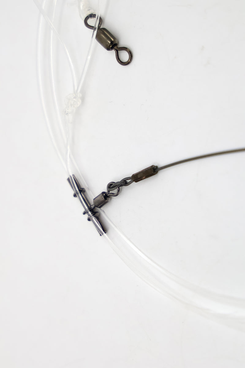 Load image into Gallery viewer, GameOver Tooth Proof Rig - Double Paternoster - Carbon Circle Hooks

