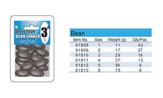 Cobalt Blue Prepack Sinkers - Bean