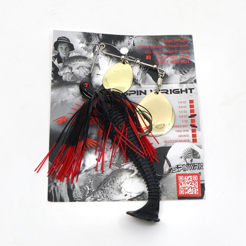 Load image into Gallery viewer, Spinwright 5/8oz Double Colorado Spinnerbaits Rigged 4&quot;
