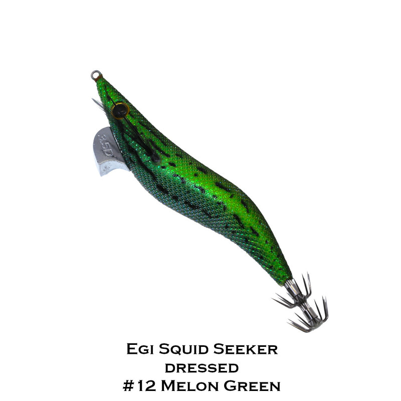 Load image into Gallery viewer, Ocean&#39;s Legacy - EGI Seeker Dressed Squid Jig 3.5D
