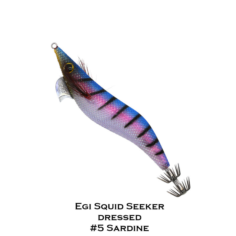 Load image into Gallery viewer, Ocean&#39;s Legacy - EGI Seeker Dressed Squid Jig 3.5D
