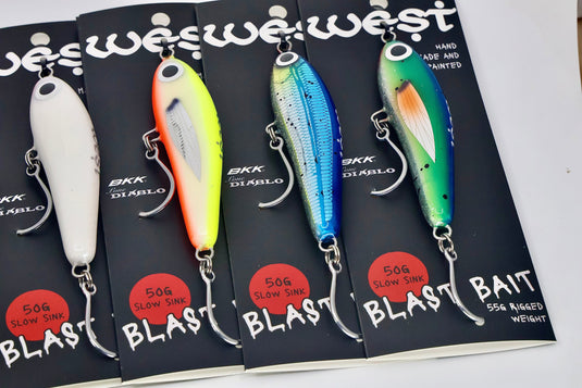 West Coast Poppers Blast Bait 2.0 - Slow Sink 120mm (Rigged)