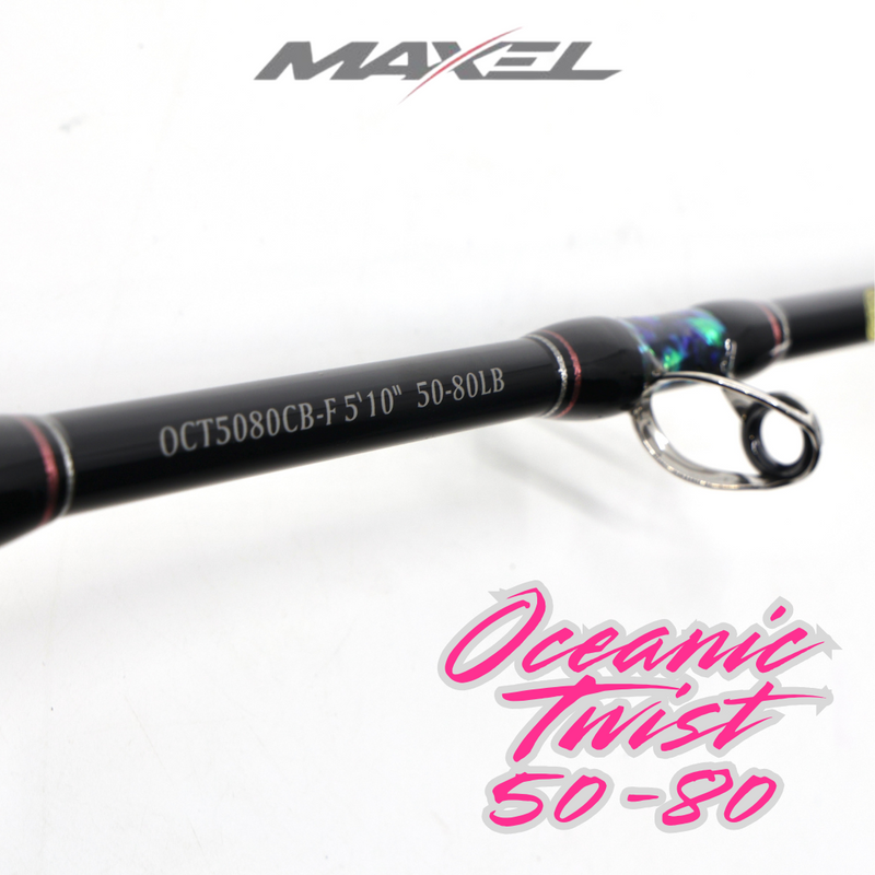 Load image into Gallery viewer, Maxel Oceanic Series Trolling Rod 50-80lbs (Twist Model - Bent Butt)
