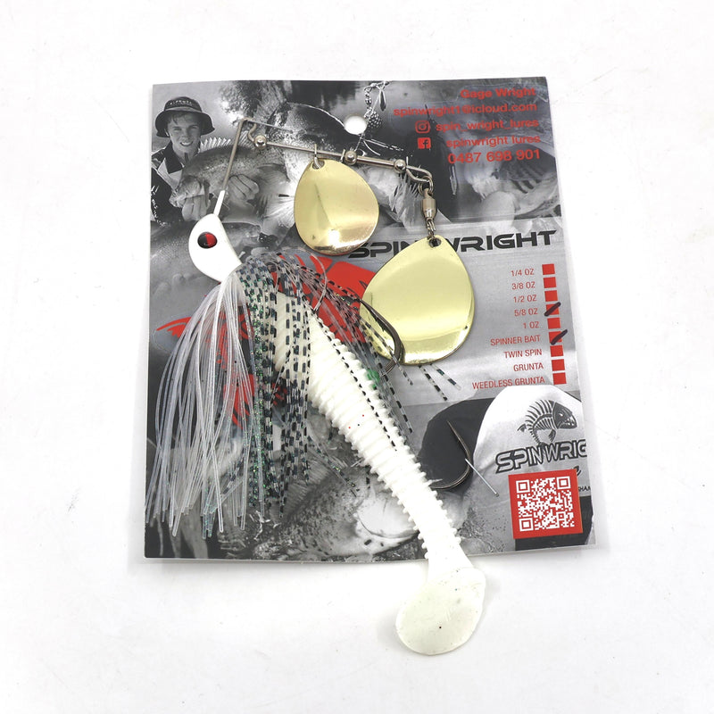 Load image into Gallery viewer, Spinwright 5/8oz Double Colorado Spinnerbaits Rigged 4&quot;
