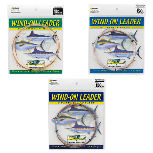Diamond Fishing Products Wind On Leader- Monofiament