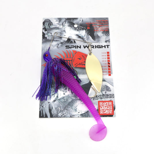 Spinwright 1oz Single Willow Spinnerbaits Rigged 6"
