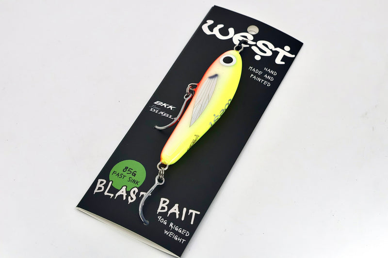 Load image into Gallery viewer, West Coast Poppers Blast Bait 2.0 - Fast Sink 120mm (Rigged)
