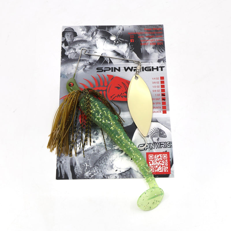 Load image into Gallery viewer, Spinwright 1oz Single Willow Spinnerbaits Rigged 6&quot;
