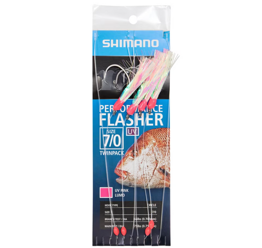 Shimano Performance Flasher Rig - Circle Hook - Twin Pack