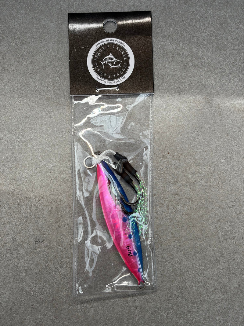 Load image into Gallery viewer, Bergy's Tackle - Pink Phantom 60g Slow Pitch Jig
