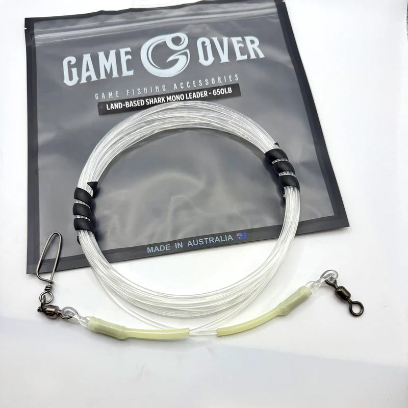 Load image into Gallery viewer, GameOver Heavy-Duty 650lb Pre-Trace Mono Leader
