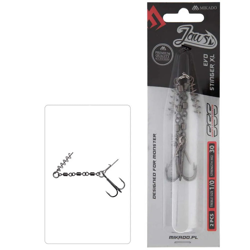 Load image into Gallery viewer, Mikado Jaws Evo Stinger Rig XL
