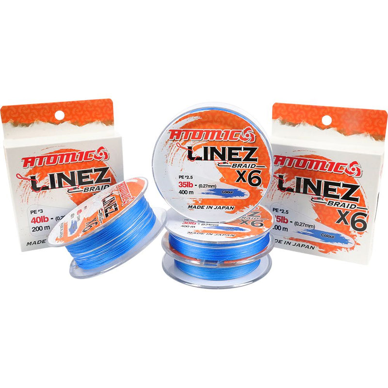 Load image into Gallery viewer, Atomic Linez Braid 6X Blue 200m
