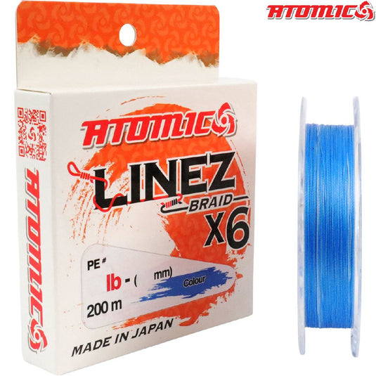 Atomic Linez Braid 6X Blue 200m