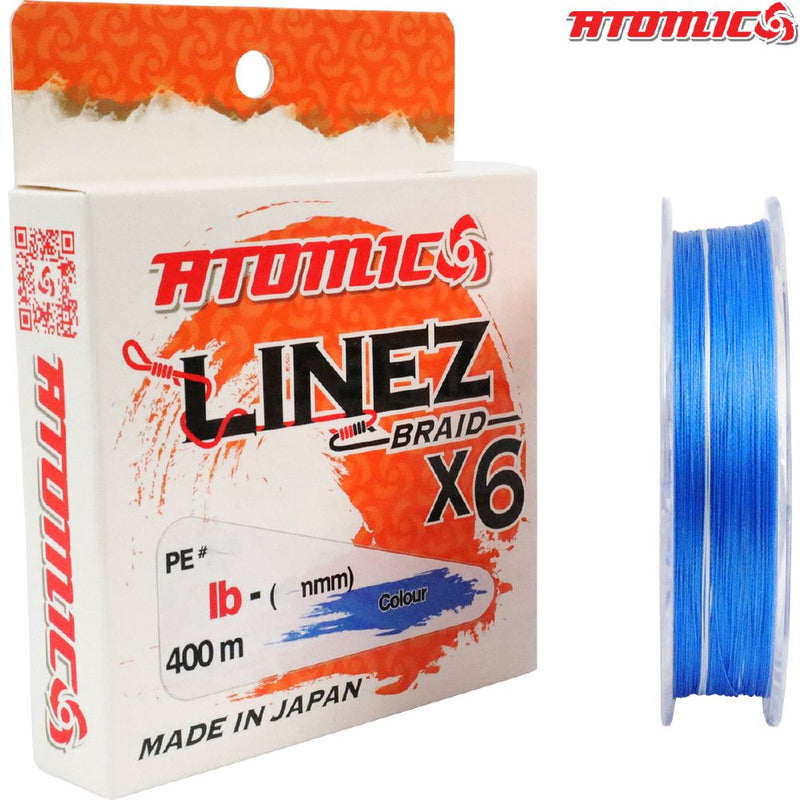 Load image into Gallery viewer, Atomic Linez Braid 6X Blue 400m
