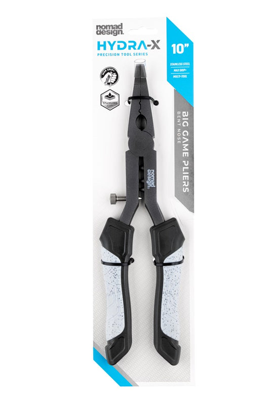 Nomad HYDRA-X 10" Big Game Bent Nose Pliers Stainless Tool