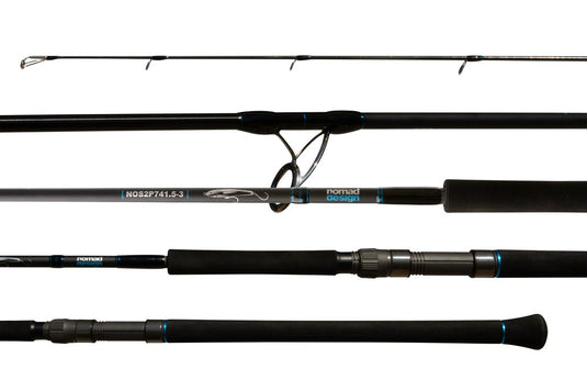 Nomad Offshore Spin Rod 7ft 4in 2pc PE 1.5-3 20lb-40lb