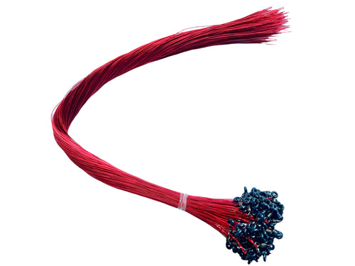 Load image into Gallery viewer, Turner Tackle Ringer Red #1 Pre Twisted Red Coated Copper Wire (250pcs)
