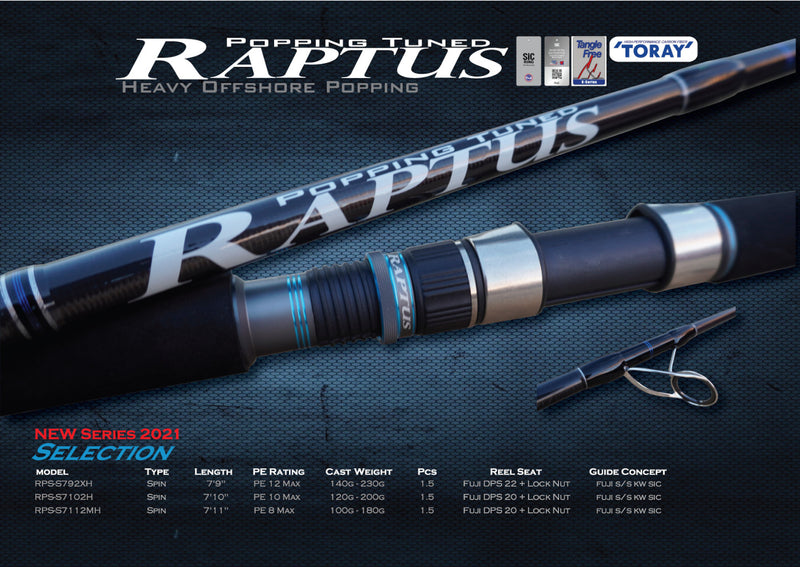 Load image into Gallery viewer, Ocean's Legacy - Raptus Spin 7'9" PE 12.0 140G – 230G
