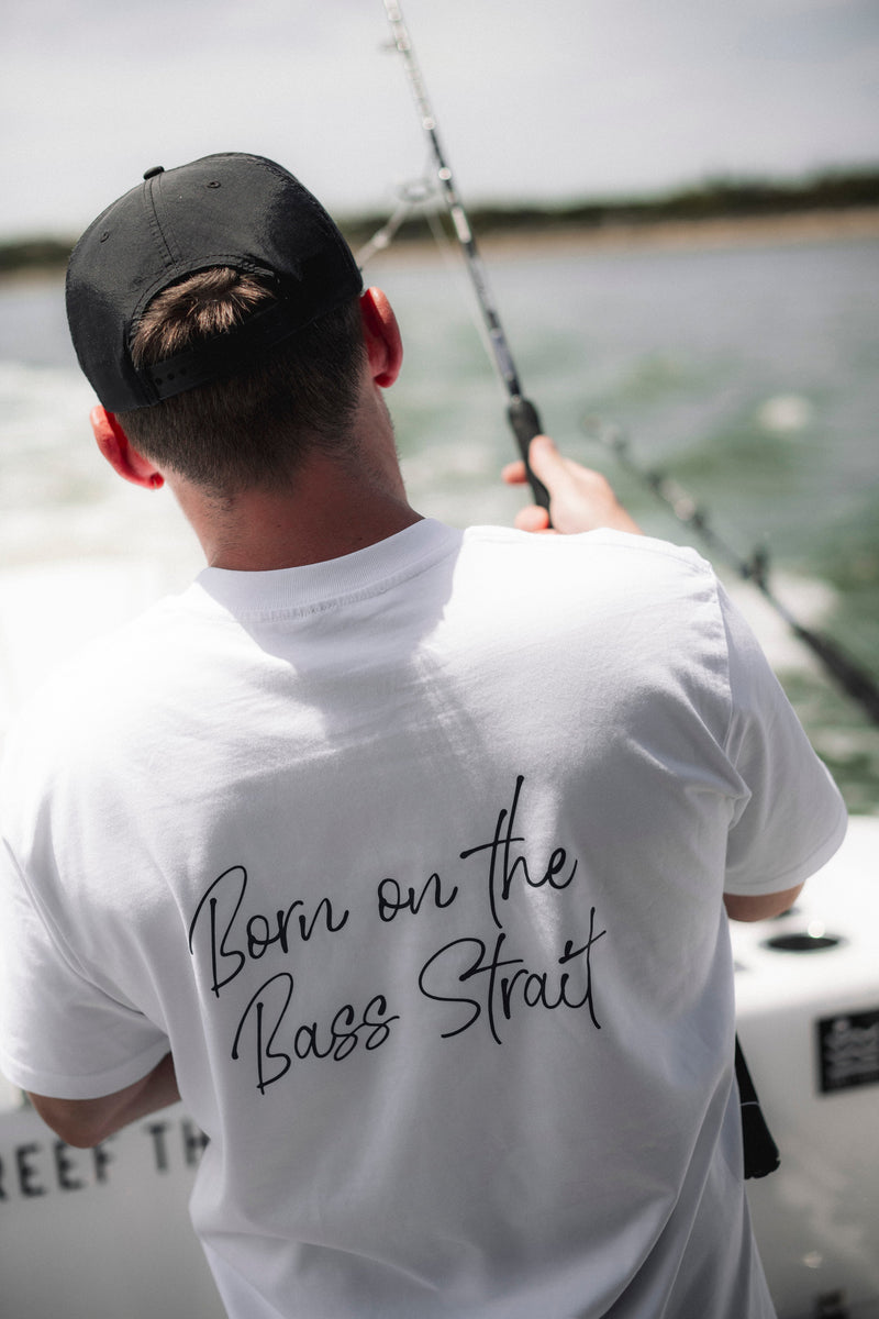 Load image into Gallery viewer, Reef Thief Bass Strait Tee - White
